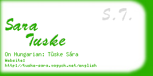sara tuske business card